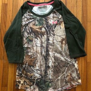 3/4 Sleeve Under Armour Camo TShirt